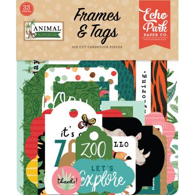 Echo Park Animal Kingdom Diee Cuts - Frames & Tags